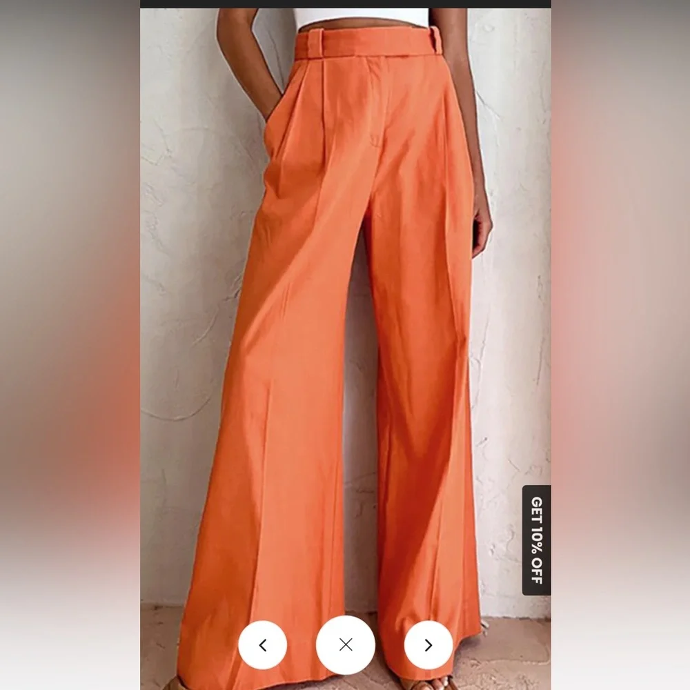 Wide leg linen pants. New with tags. - Picture 1 of 3